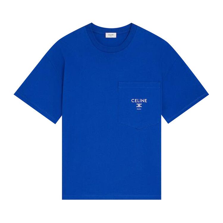 CELINE Relaxed T-Shirt 'Royal Blue/Off White' — foto 2