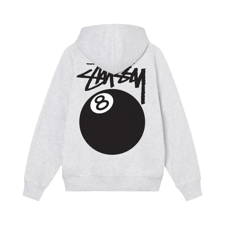 Buy Stussy 8 Ball Zip Hooded Sweatshirt 'Ash Heather' - 1974760