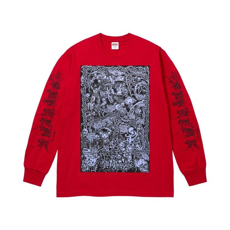 Buy Supreme Wombat Long-Sleeve Tee 'Red' - SS26T54 RED | GOAT