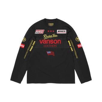 Buy Supreme x Vanson Leathers Long-Sleeve Top 'Black' - SS26KN29
