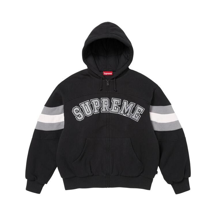 Buy Supreme Filled Zip Up Hooded Sweatshirt 'Black' - SS26SW29