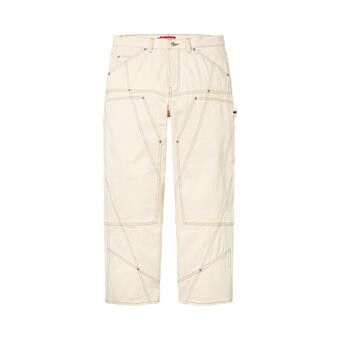 Buy Supreme Contrast Stitch Double Knee Painter Jean 'Natural