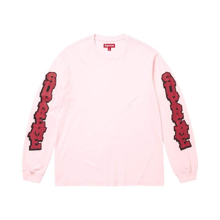 Buy Supreme Cracked Sleeve Long-Sleeve Top 'Washed Pink