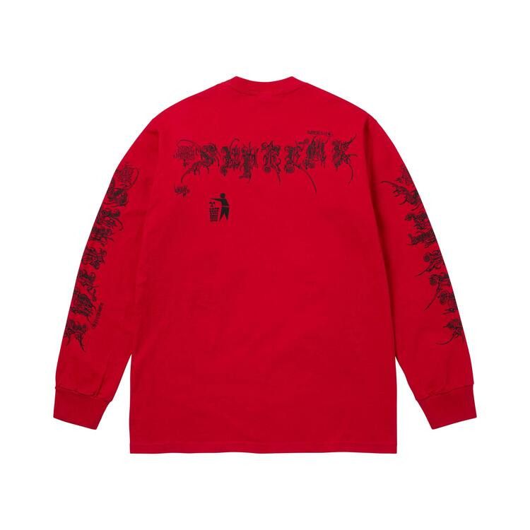 Buy Supreme Wombat Long-Sleeve Tee 'Red' - SS26T54 RED | GOAT