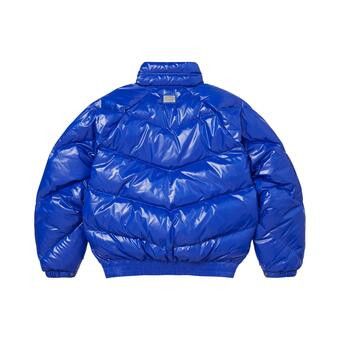 Buy Supreme x Schott Glossy Lightweight Down Puffer Jacket 'Royal