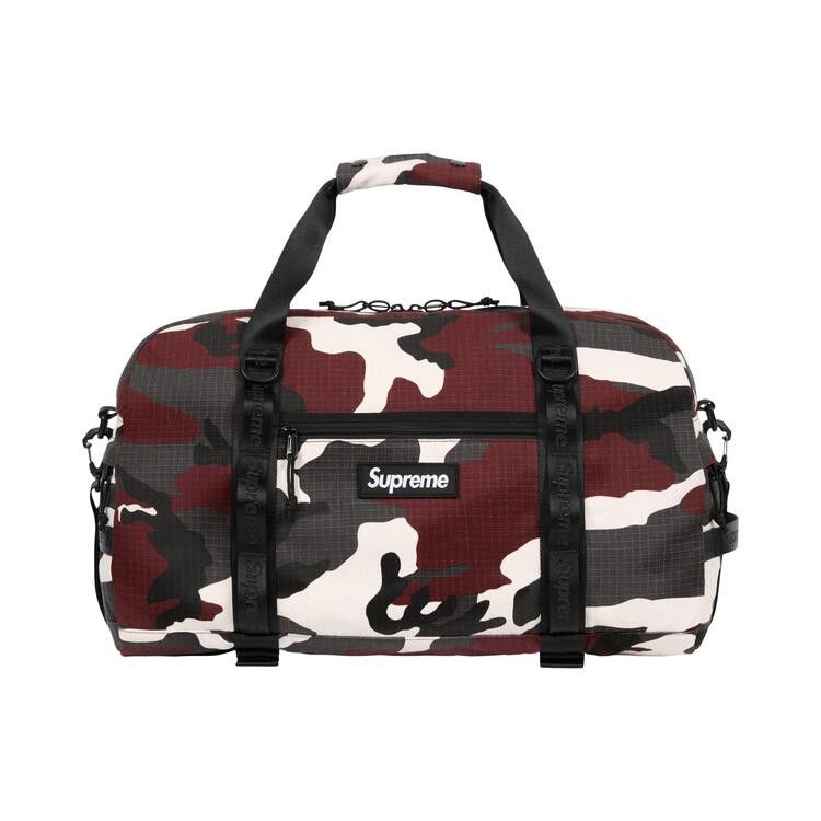 Buy Supreme Duffle Bag 'Red Camo' - SS26B2 RED CAMO | GOAT
