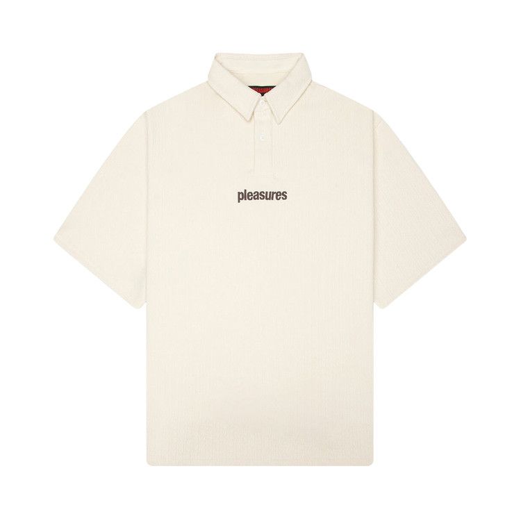 Pleasures Cable Polo Shirt Beige — foto 2