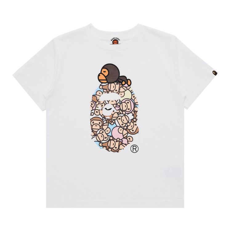 Buy BAPE All Baby Milo Multi Milo On Big Ape Tee 'White