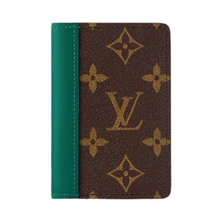 Louis Vuitton Pocket Organizer Monogram Canvas Borneo Green