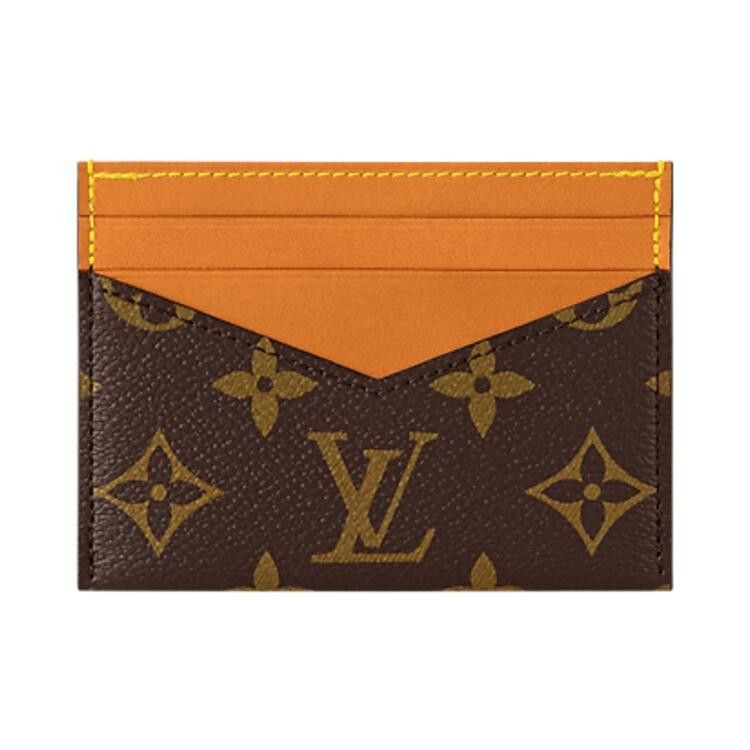 Buy Louis Vuitton Triple Card Holder 'Brown Monogram Canvas