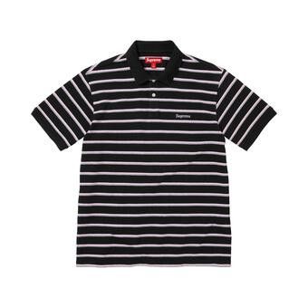 Buy Supreme Washed Stripe Polo 'Black' - SS26KN71 BLACK | GOAT