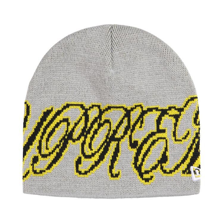 Buy Supreme New Era Cursive Beanie 'Grey' - SS26BN26 GREY | GOAT
