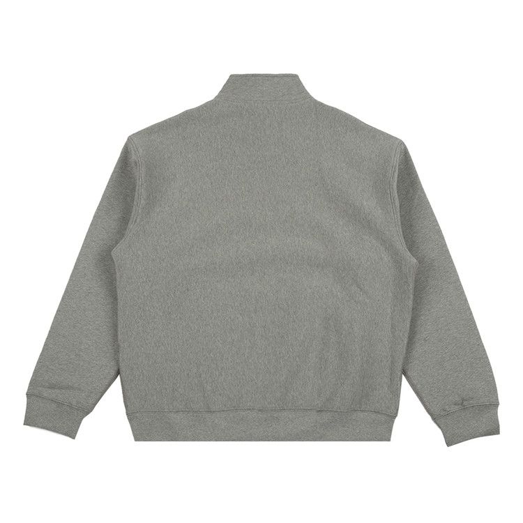 Nike Solo Swoosh Fleece Quarter-Zip Top 'Dark Grey Heather/White' — foto 3