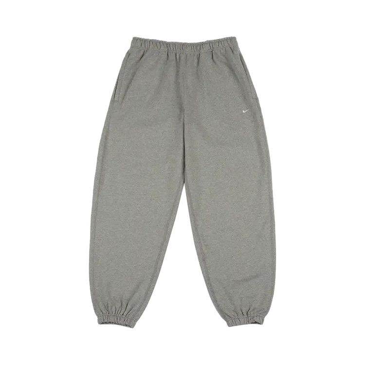 Nike Solo Swoosh Cuffed Sweatpants 'Dark Grey Heather/Light Smoke Grey/White' — foto 2