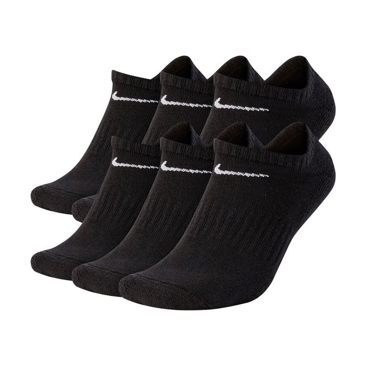 Nike Everyday Cushioned No-Show Socks (6 Pairs) 'Black/White' — foto 2