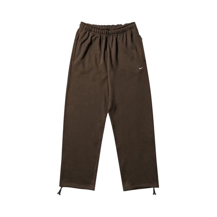 Nike Solo Swoosh Fleece Open-Hem Pants 'Dark Hazel/White' — foto 2