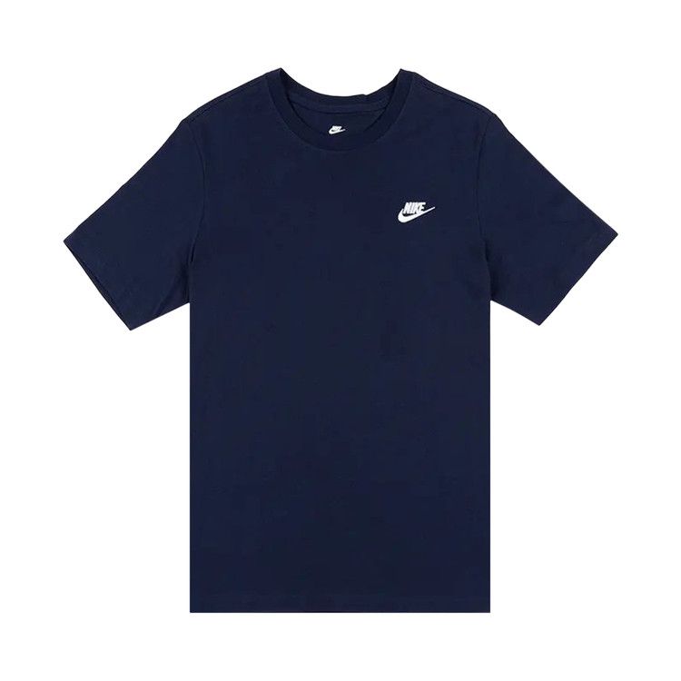 Nike Retro Swoosh Logo Embroidered Short Sleeve Blue — photo 2