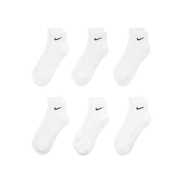 Nike Everyday Cushioned Ankle Socks (6 Pairs) 'White/Black' — foto 2