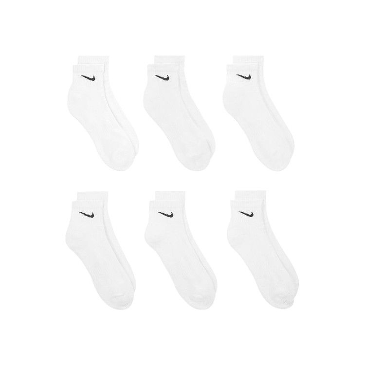 Nike Everyday Cushioned Ankle Socks (6 Pairs) 'White/Black' — foto 3