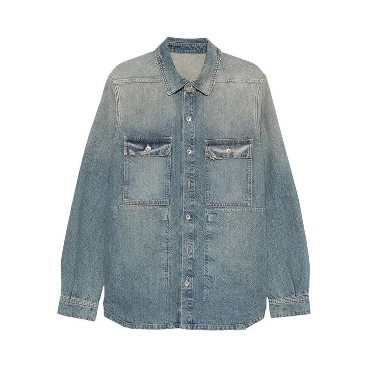 Rick Owens DRKSHDW Denim Outershirt 'Washed Indigo' — foto 2