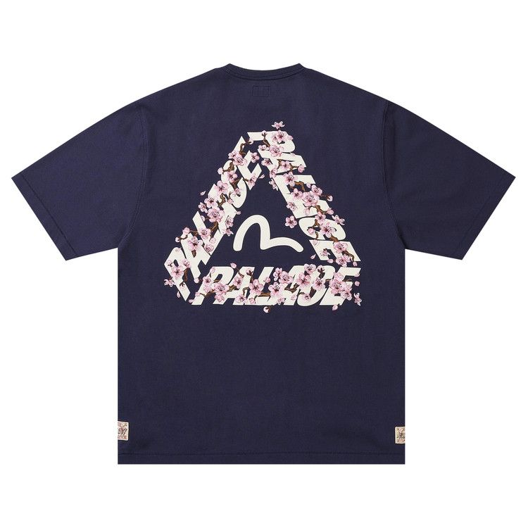 Buy Palace x Evisu Heavy Wash T-Shirt 'Navy' - P30ES241 | GOAT