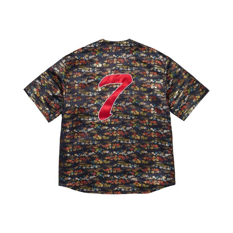 Buy Supreme Floral Jacquard Jersey 'Navy' - SS26KN42 NAVY | GOAT