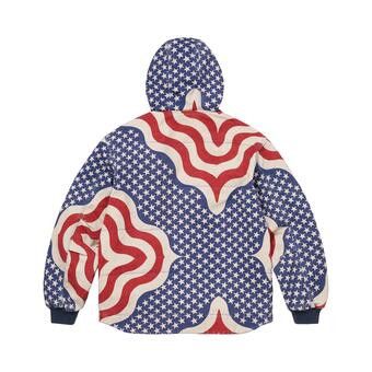 Buy Supreme Flag Quilted Hooded Work Jacket 'Multicolor' - SS26J60