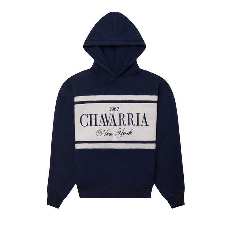 Willy Chavarria Stripe Gilroy Hoodie 'Peacoat' — foto 2