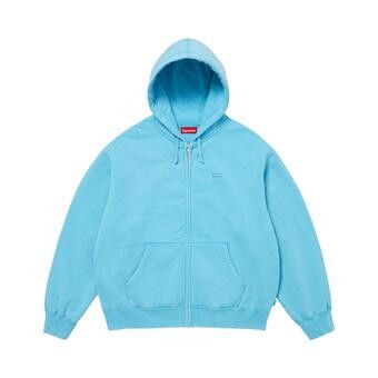 Buy Supreme Small Box Zip Up Hooded Sweatshirt 'Light Blue