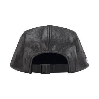 Buy Supreme Ostrich Embossed Leather GORE-TEX Camp Cap 'Black