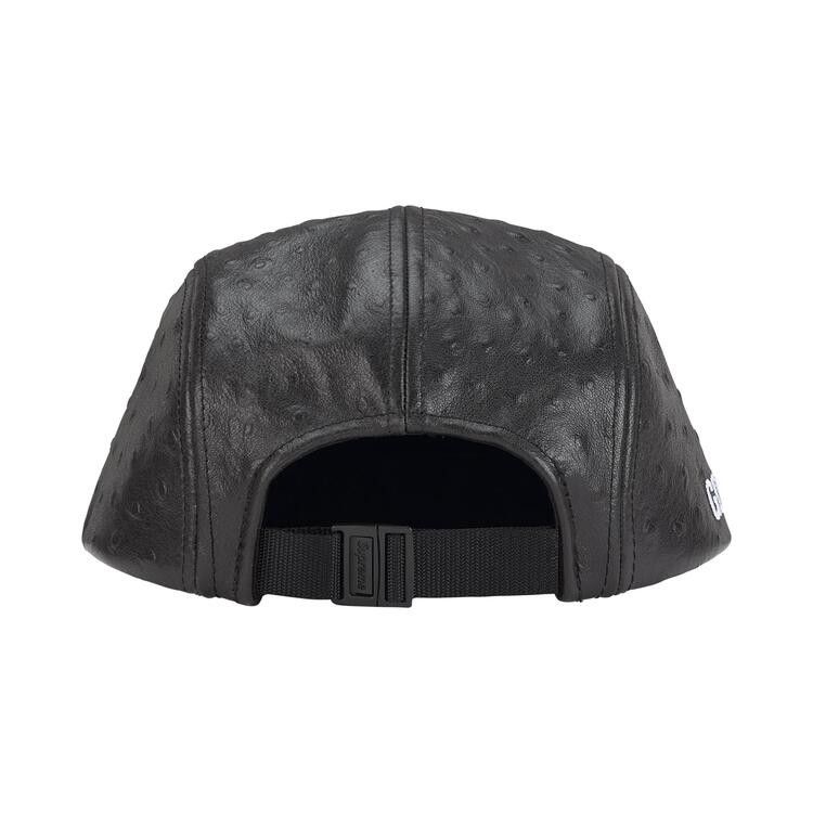 Buy Supreme Ostrich Embossed Leather GORE-TEX Camp Cap 'Black