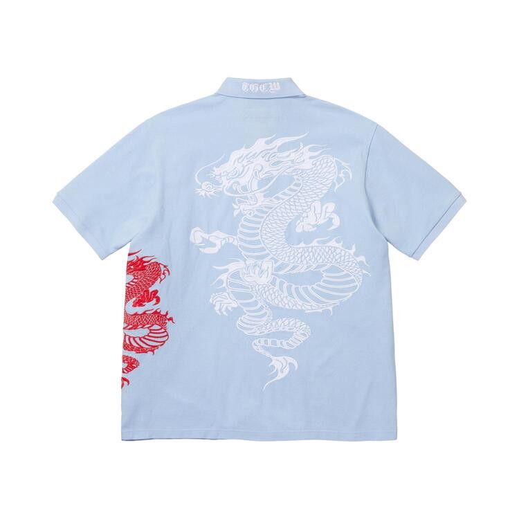 Buy Supreme x The Great China Wall Dragon Polo 'Light Blue