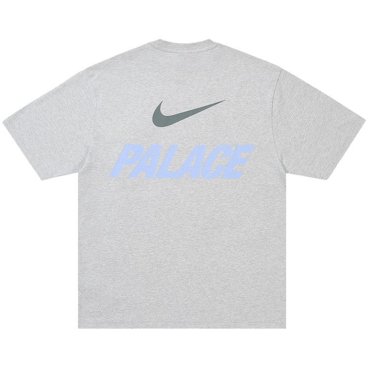 Buy Palace x Nike Font Swoosh T-Shirt 'Grey Marl' - P28NTS005 | GOAT