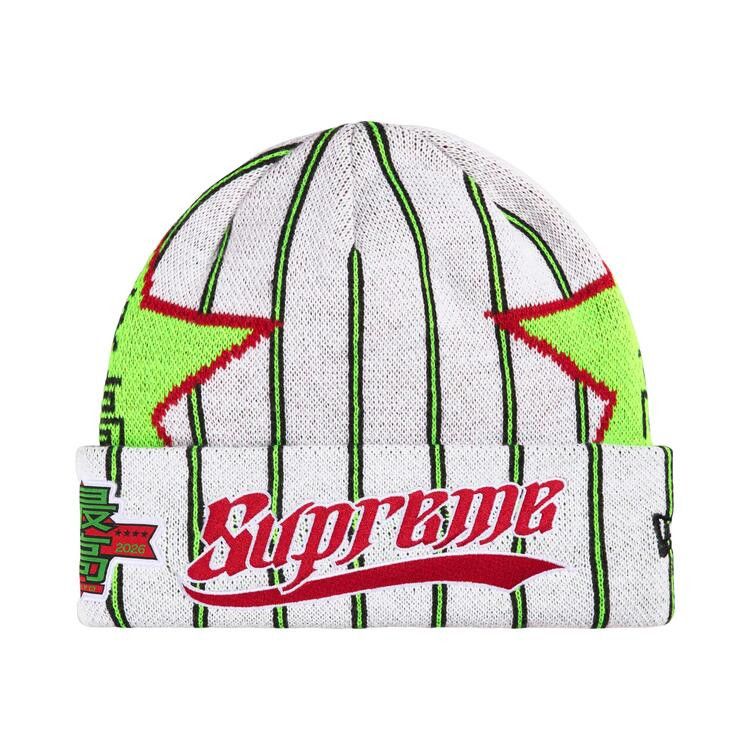 Buy Supreme New Era Stars Beanie 'Stripe' - SS26BN18 STRIPE | GOAT
