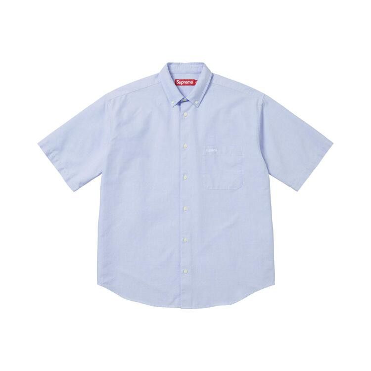 Buy Supreme Loose Fit Oxford Short-Sleeve Shirt 'Light Blue