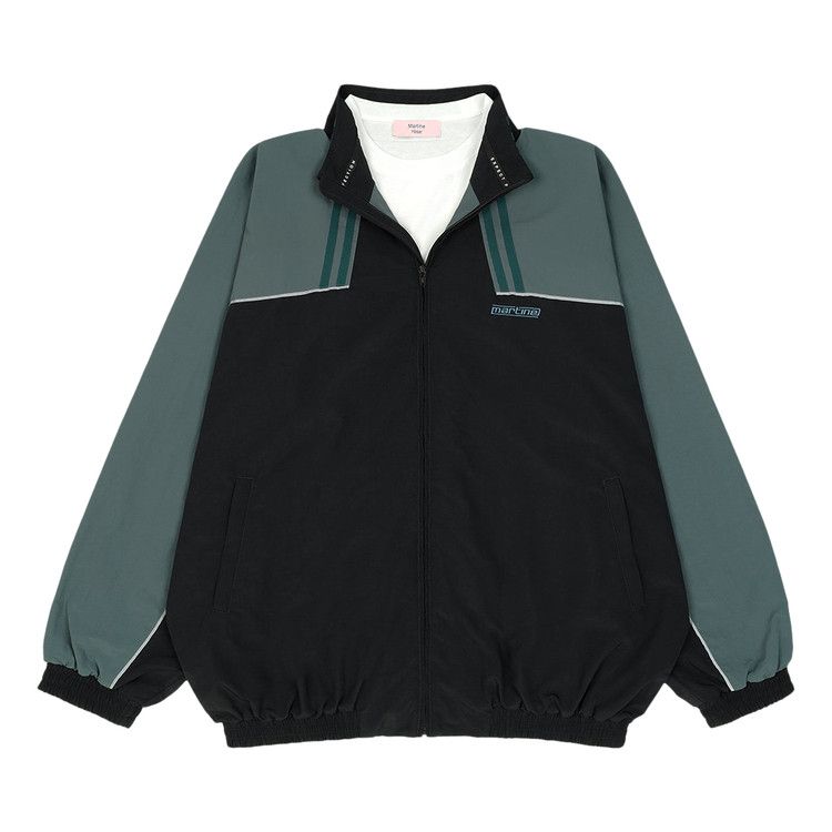 Buy Martine Rose T-Lining Track Jacket 'Black/Teal' - 127WP01060