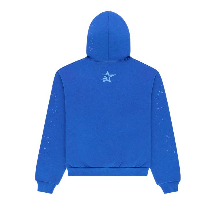 Buy Sp5der Rhinestone Punk V2 Hoodie 'Blue' - ST041SS26BLU | GOAT