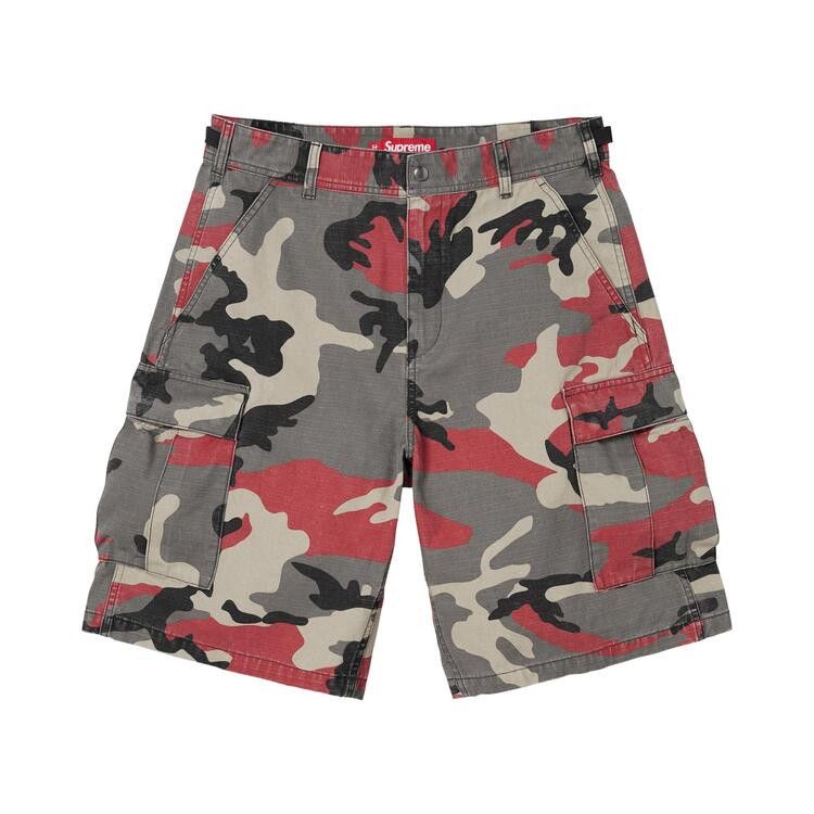 Buy Supreme Cargo Short 'Red Camo' - SS26SH13 RED CAMO | GOAT