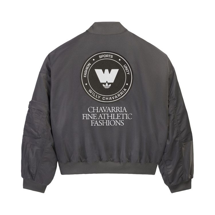 adidas x Willy Chavarria Bomber Jacket Grey — foto 3
