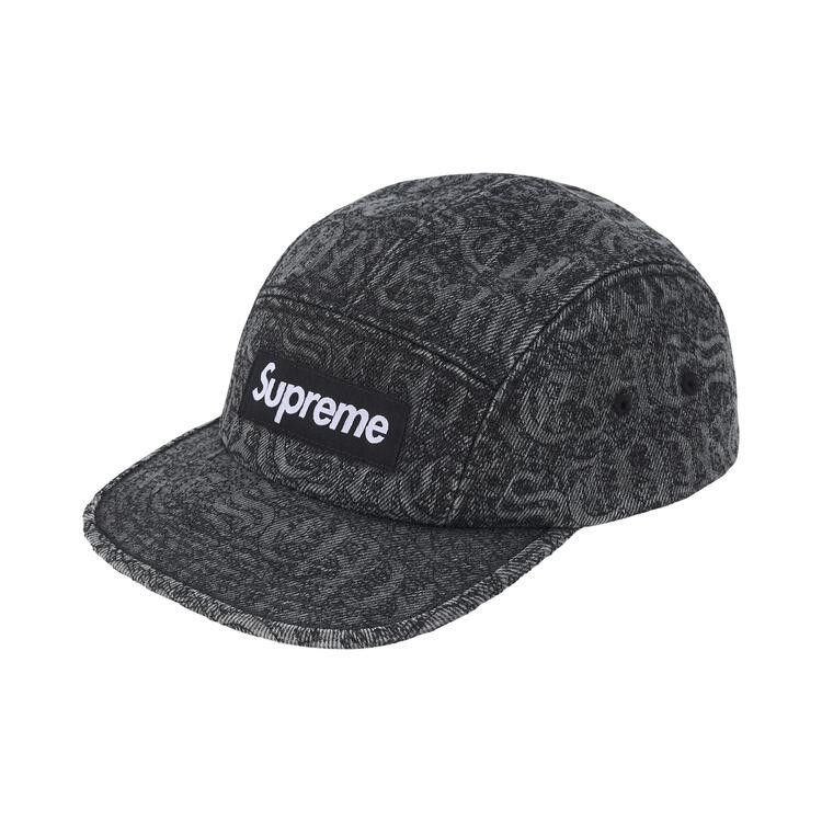 Buy Supreme Stitched Old English Denim Camp Cap 'Black' - SS26H29