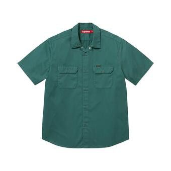 Buy Supreme Ghostface Short-Sleeve Work Shirt 'Work Green