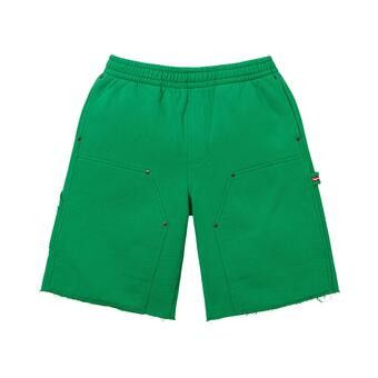 Buy Supreme Double Knee Painter Sweatshort 'Green' - SS26SH8 GREEN