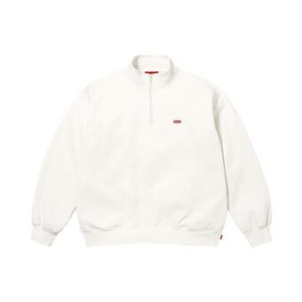 Buy Supreme Small Box Half Zip Pullover 'White' - SS26SW5 WHITE | GOAT