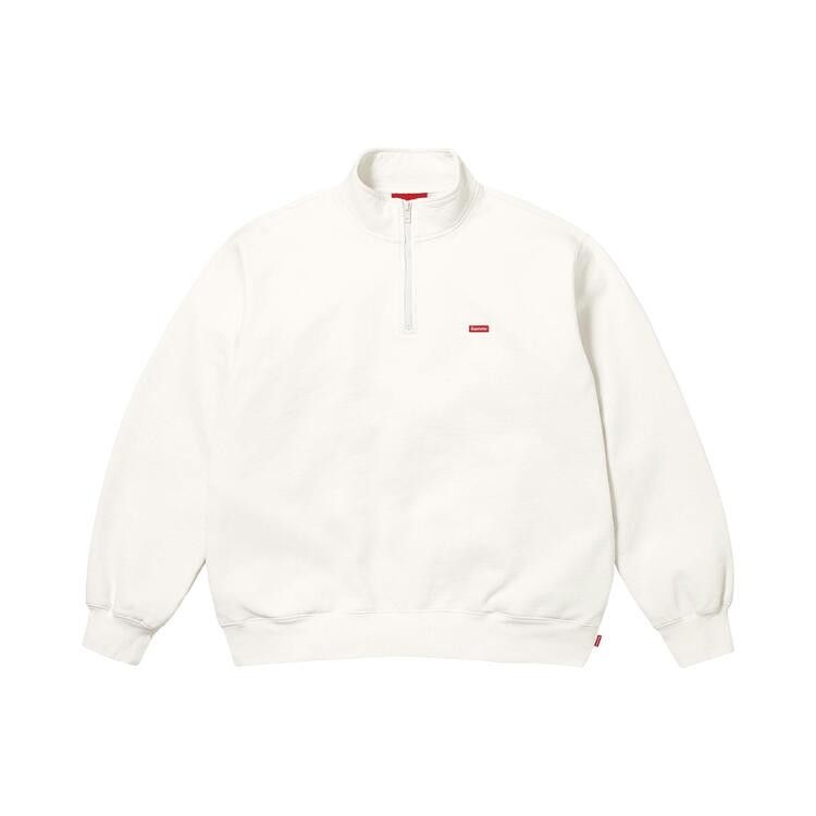 Buy Supreme Small Box Half Zip Pullover 'White' - SS26SW5 WHITE