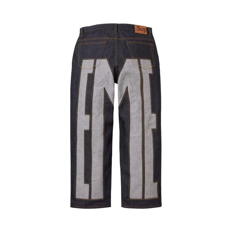 Buy Supreme Inset Spellout Baggy Jean 'Rigid Indigo' - SS26P54