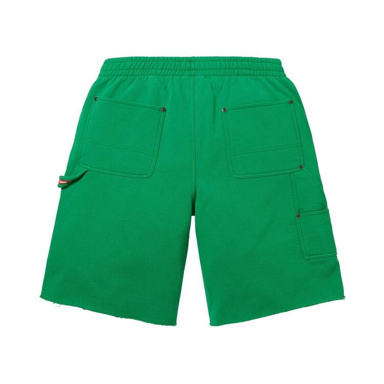 Buy Supreme Double Knee Painter Sweatshort 'Green' - SS26SH8 GREEN