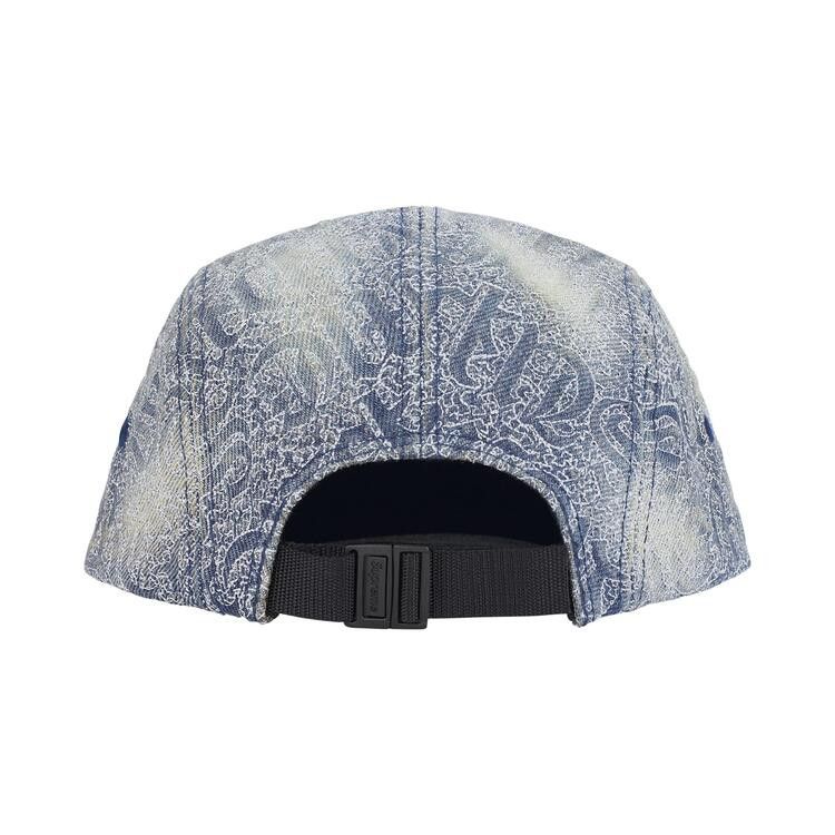 Buy Supreme Stitched Old English Denim Camp Cap 'Blue' - SS26H29