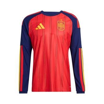 Buy Adidas Spain 26 Home Authentic Long Sleeve Jersey 'Vivid Red