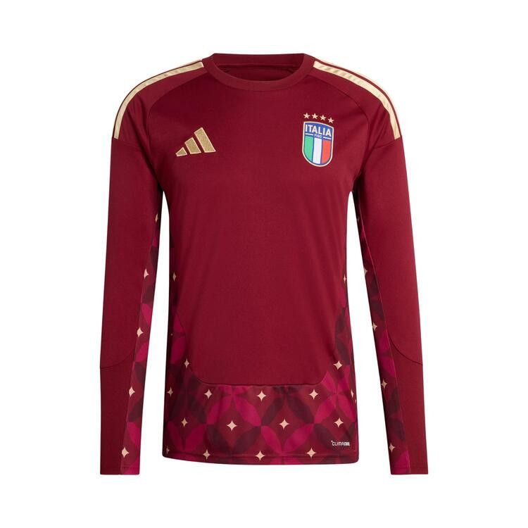 adidas Italy 2026 Home Goalkeeper Long Sleeve Jersey Team Coll Burgundy — foto 2