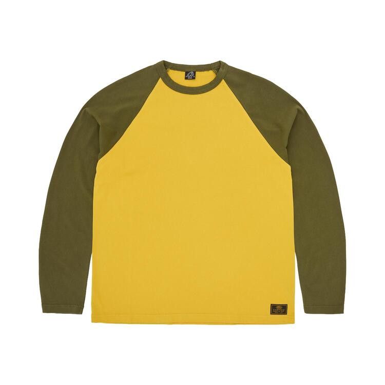 Buy Corteiz Stencil Raglan Long-Sleeve 'Gold/Olive' - CRTZ0367 426